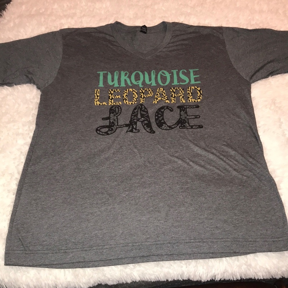 Tultex Gray Graphic Tee
